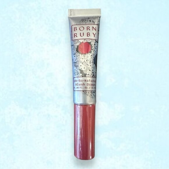 🆕 Born Ruby Oh-So-Natural Blush Drops: Peach Charmeuse 5.5ml - Picture 1 of 4